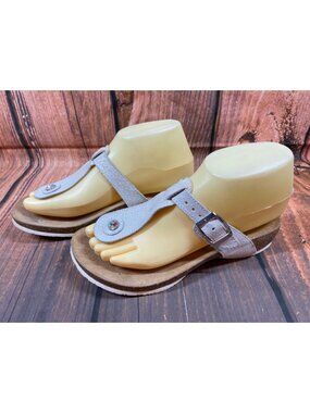 Vionic Orthaheel 44 Mary Glitter Toe-Post Thong Sandals Womens 6 / 37 (5p1)